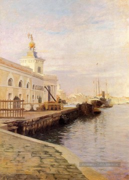 Vue de Venise paysage Julius LeBlanc Stewart Peinture à l'huile